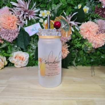Cocktail Tumbler with Topper